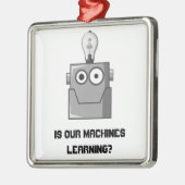 Machine Learning Technology Humor Metalen Ornament (Links)