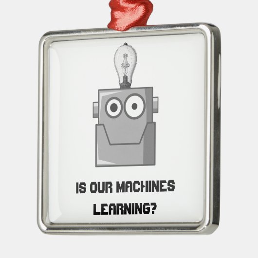 Machine Learning Technology Humor Metalen Ornament (Links)