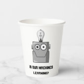 Machine Learning Technology Humor Papieren Bekers (Voorkant)