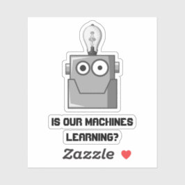 Machine Learning Technology Humor Sticker