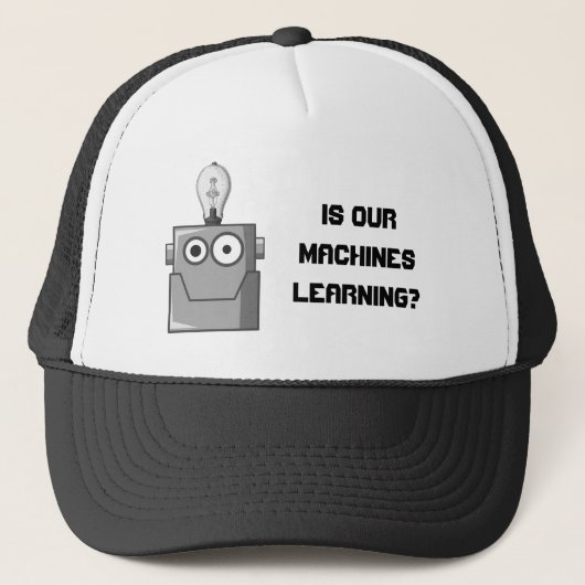 Machine Learning Technology Humor Trucker Pet (Voorkant)