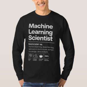 Machine Learning Wetenschappelijke bekwaamheden T-shirt