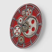  machine met steampunkmotor 2 uur grote klok (Hoek)