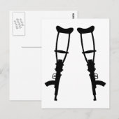 Machine Pistool Cruches - Eindoorlogse vrede Briefkaart (Voorkant / Achterkant)