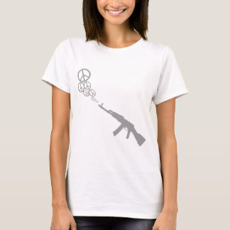 Machine Pistool Peace grijs T-shirt