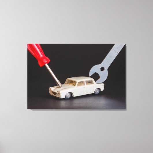 MACHINE REPAIR op canvasafdruk Canvas Afdruk (Voorkant)