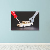 MACHINE REPAIR op canvasafdruk Canvas Afdruk (Insitu (Houten vloer))