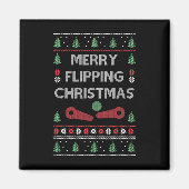 Machine Retro Arcade Game Gamer Pinball Kerstmis Magneet (Voorkant)