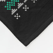 Machine Santa Claus Gun Lover Ugly Christmas Sweat Fleece Deken (Hoek)