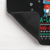 Machine Santa Claus Gun Lover Ugly Christmas Sweat Muismat (Hoek)