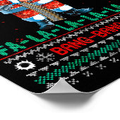 Machine Santa Claus Gun Lover Ugly Christmas Sweat Poster (Hoek)