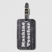 Machine Teacher Bagagelabel (Voorkant (verticaal))