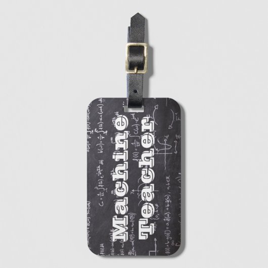 Machine Teacher Bagagelabel (Voorkant (verticaal))