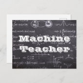 Machine Teacher Briefkaart (Voorkant / Achterkant)