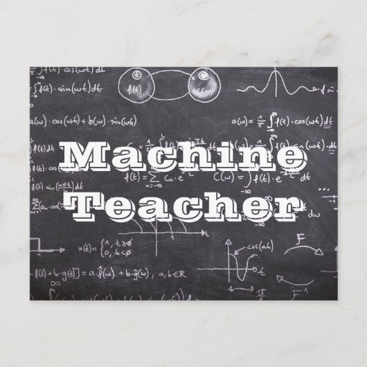 Machine Teacher Briefkaart (Voorkant)