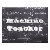 Machine Teacher Foto Afdruk (Voorkant)