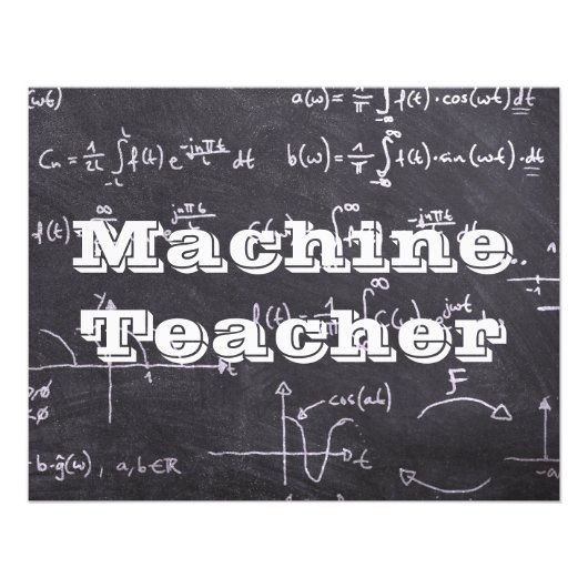 Machine Teacher Foto Afdruk (Voorkant)
