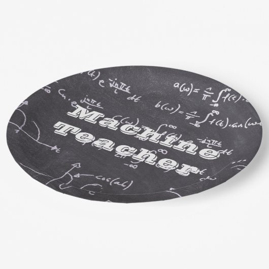Machine Teacher Papieren Bordje (Gekanteld)