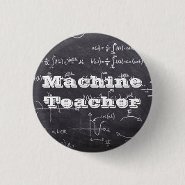 Machine Teacher Ronde Button 3,2 Cm