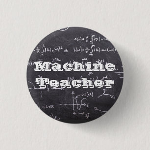 Machine Teacher Ronde Button 3,2 Cm