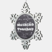 Machine Teacher Tin Sneeuwvlok Ornament (Rechts)