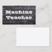 Machine Teacher Visitekaartje (Voorkant / Achterkant)