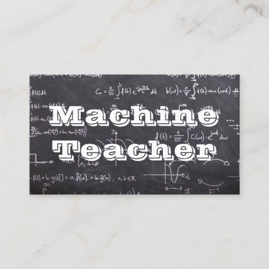Machine Teacher Visitekaartje (Voorkant)