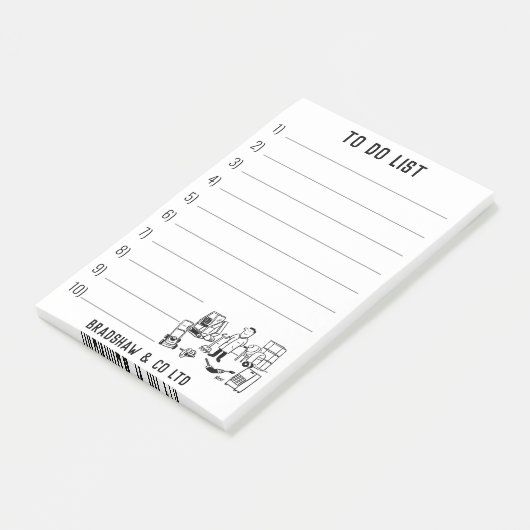 Machine Tool en Plant Huren Business Post-it® Notes (Schuin)