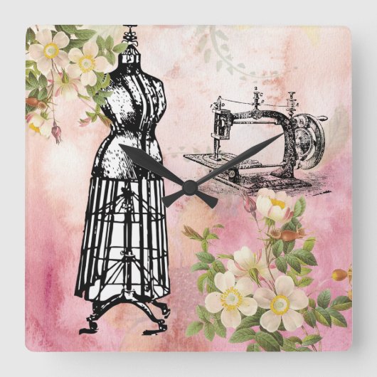 machine voor het naaislot vierkante klok (Voorkant)