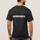MACHINECORPSE MANNEN KORTE SLAAPEN T-SHIRT (Achterkant)