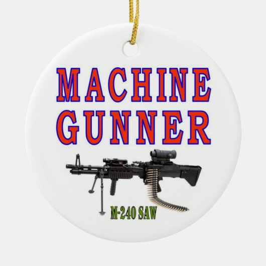 MACHINEGEWEERDER M-240 KERAMISCH ORNAMENT (Voorkant)