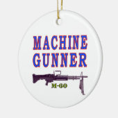 MACHINEGEWEERSTER KERAMISCH ORNAMENT (Links)