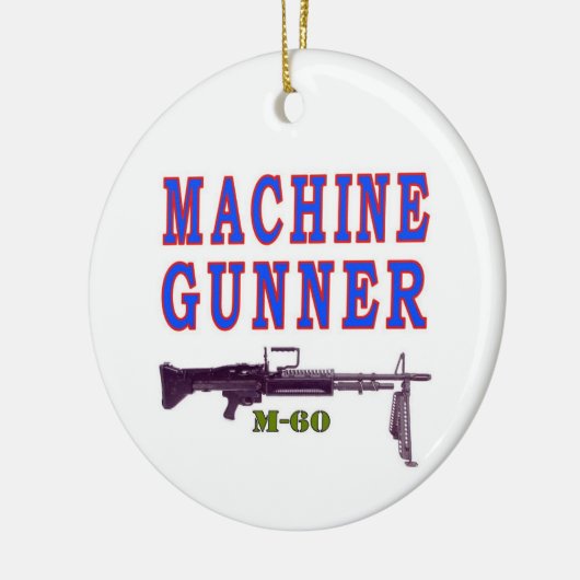 MACHINEGEWEERSTER KERAMISCH ORNAMENT (Links)