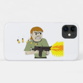 machinegunner Case-Mate iPhone case (Achterkant (horizontaal))