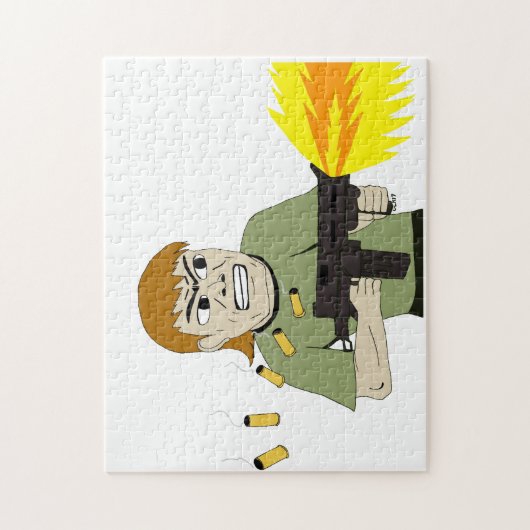 machinegunner legpuzzel (Verticaal)