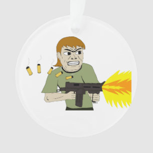 machinegunner ornament