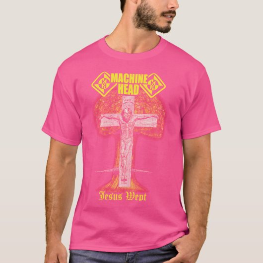Machinehoofd - Jezus huilde T-shirt (Voorkant)