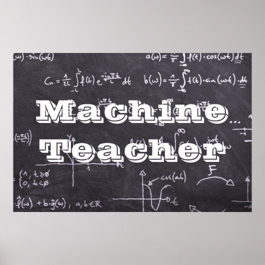 Machineleraar Poster (Voorkant)