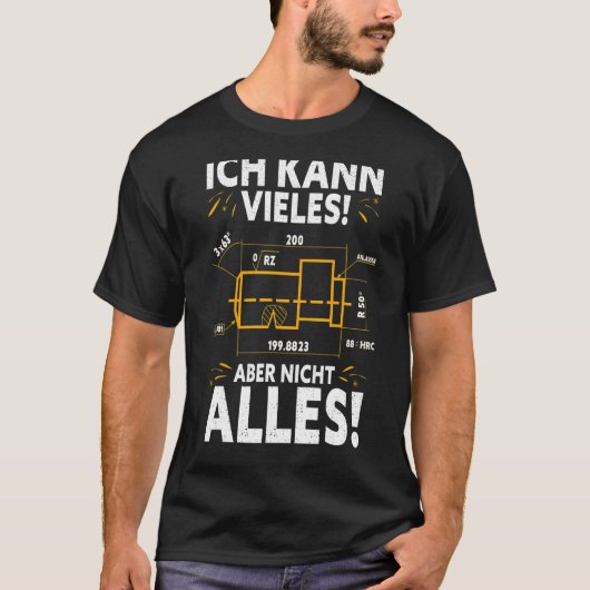 Machinemachines Rotary Cutter Cnc Programmer T-shirt (Voorkant)
