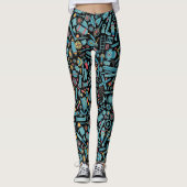Machineonderdelen naadloos patroon leggings (Voorkant)
