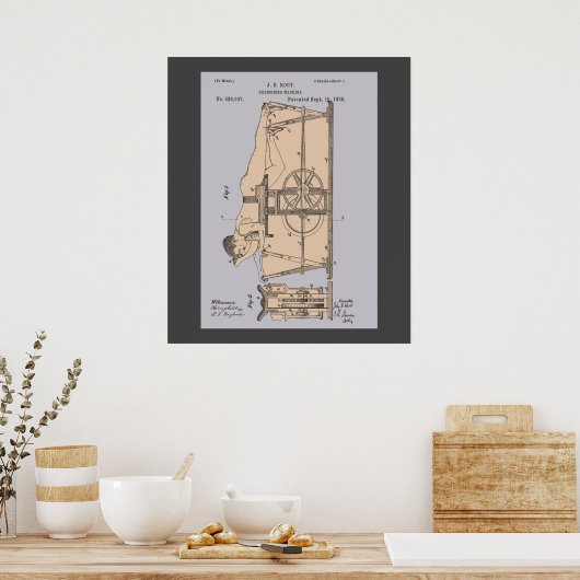  machinepatent poster (Keuken)
