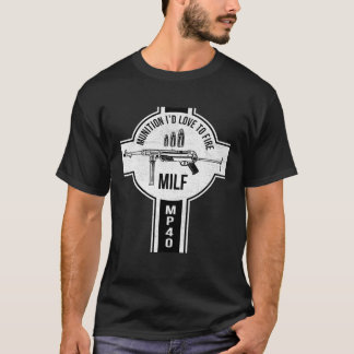 Machinepistool MILF MPi MP 40 Duitse Pistool Infan T-shirt