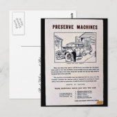 Machines behouden briefkaart (Voorkant / Achterkant)