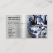 Machines en metalen fab visitekaartje (Voorkant)