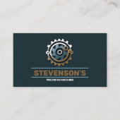 Machines en metalen fab visitekaartje (Voorkant)