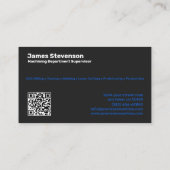 Machines en metalen fab visitekaartje (Achterkant)