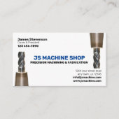 Machines en metalen fab visitekaartje (Voorkant)
