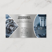 Machines en metalen fab visitekaartje (Voorkant)