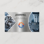 Machines en metalen fab visitekaartje (Voorkant)