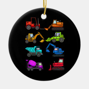 Machines en toestellen voor de bouw van graafmachi keramisch ornament